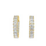 In + Out Emerald Hoops