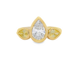 1.48ctw 3-Stone Pear Engagement Ring