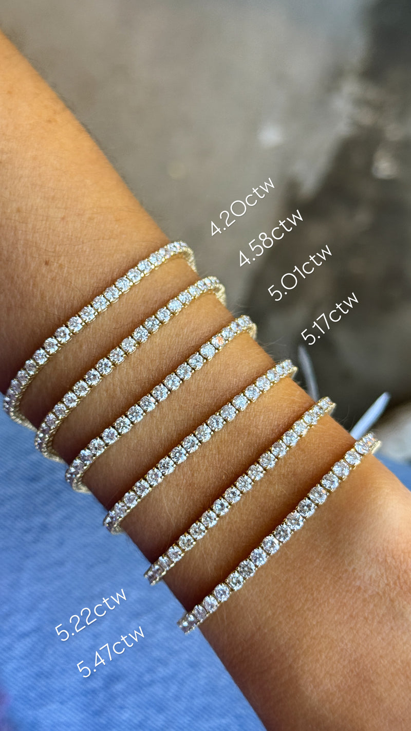 Yellow Gold Classic Tennis Bracelet