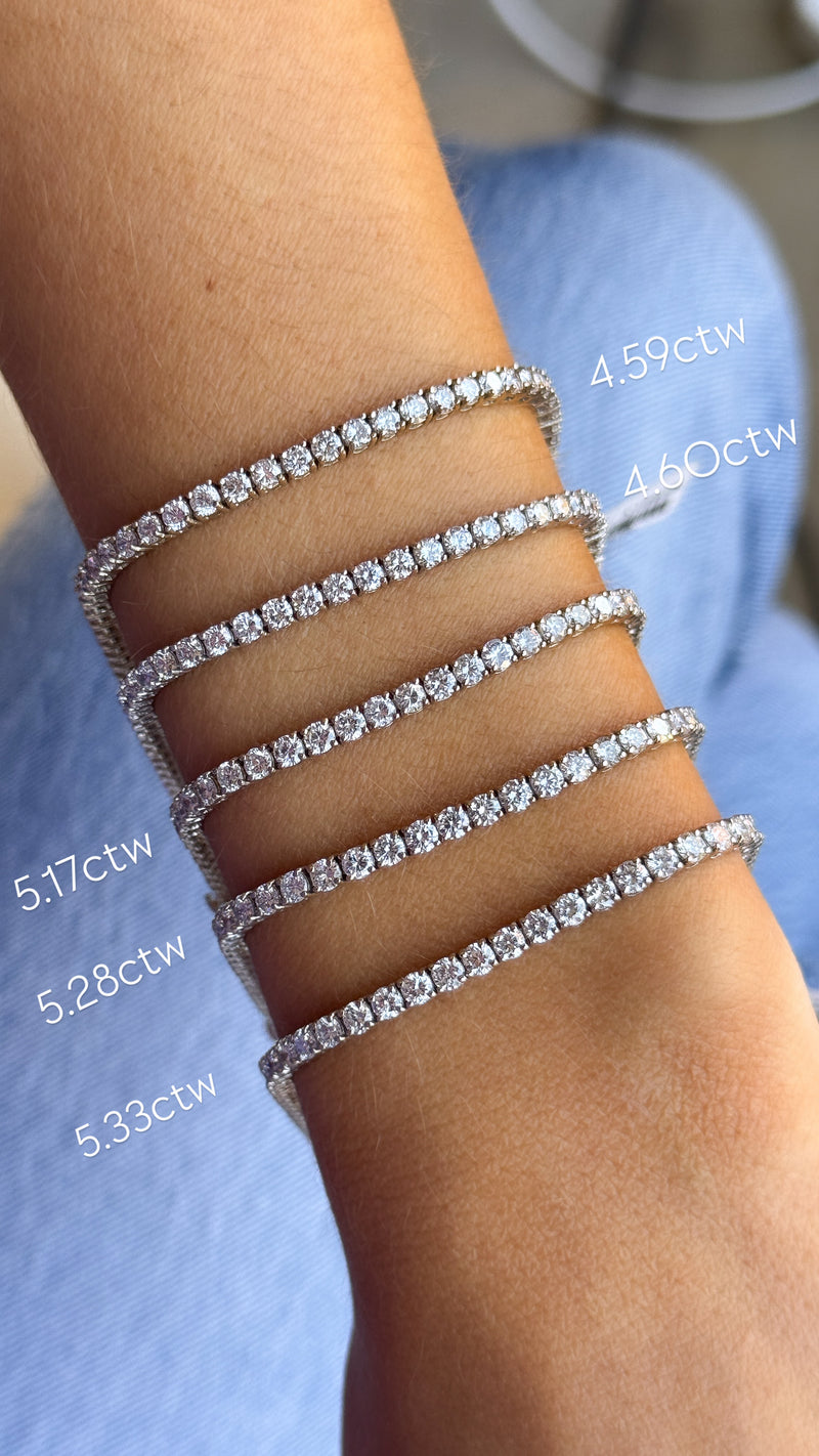 White Gold Classic Tennis Bracelet