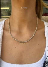 Scalloped Tennis Necklace