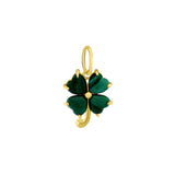 Malachite Clover Charm