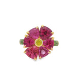 Tourmaline Flower Ring