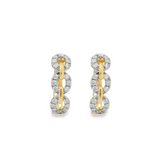 Diamond Chain Hoops