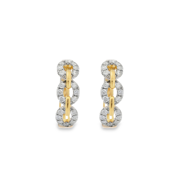 Diamond Chain Hoops
