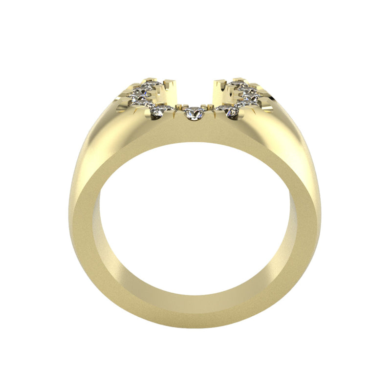 Diamond Horseshoe Ring