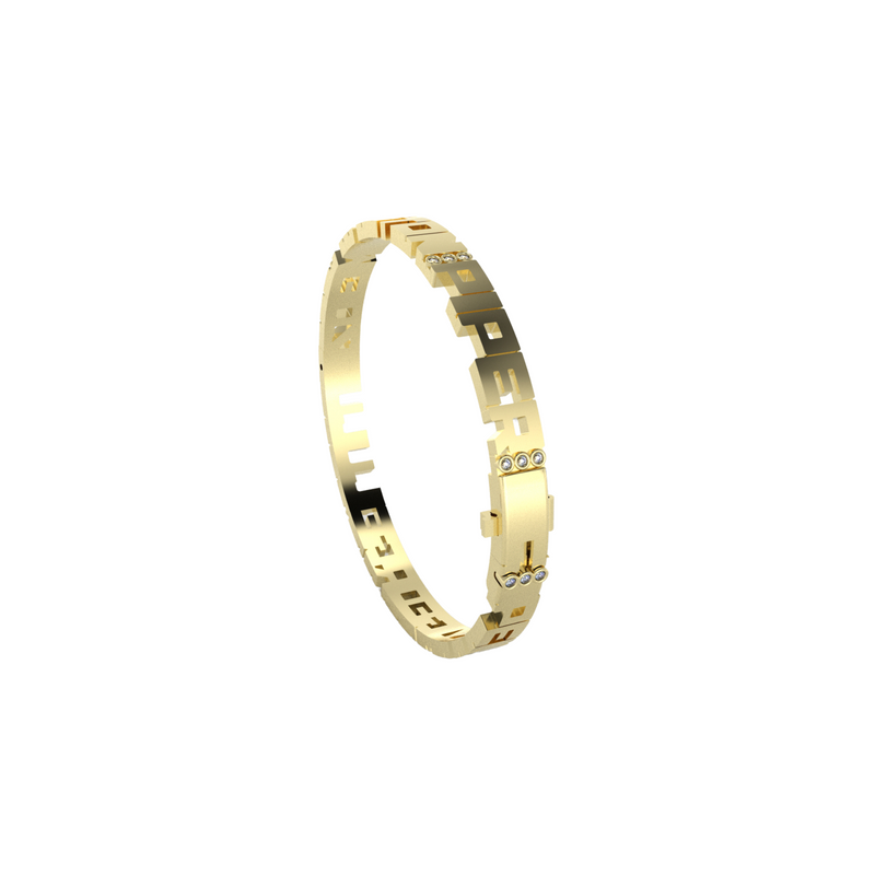 Block Name and Diamond Bangle