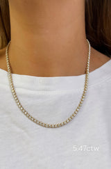 Scalloped Tennis Necklace
