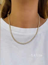 Scalloped Tennis Necklace