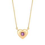 Gemstone Heart Necklace