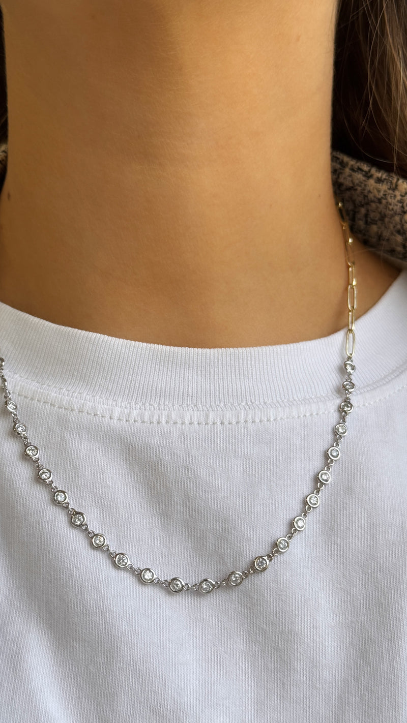 DBY + Paperclip Necklace - VAULT SALE