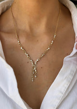 Vintage Bubble Lariat Necklace