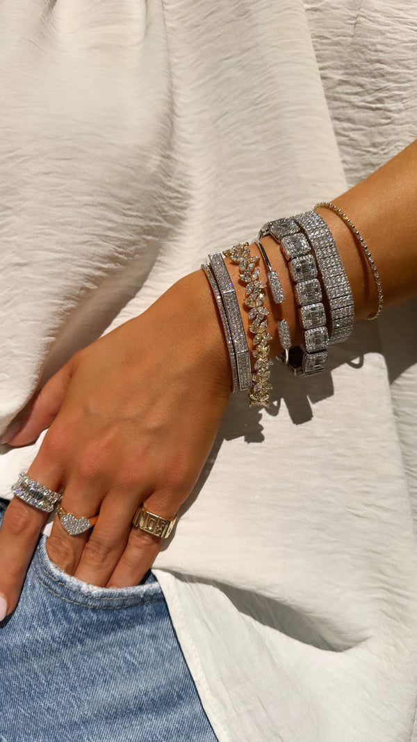 Brazalete flexible de dos tonos