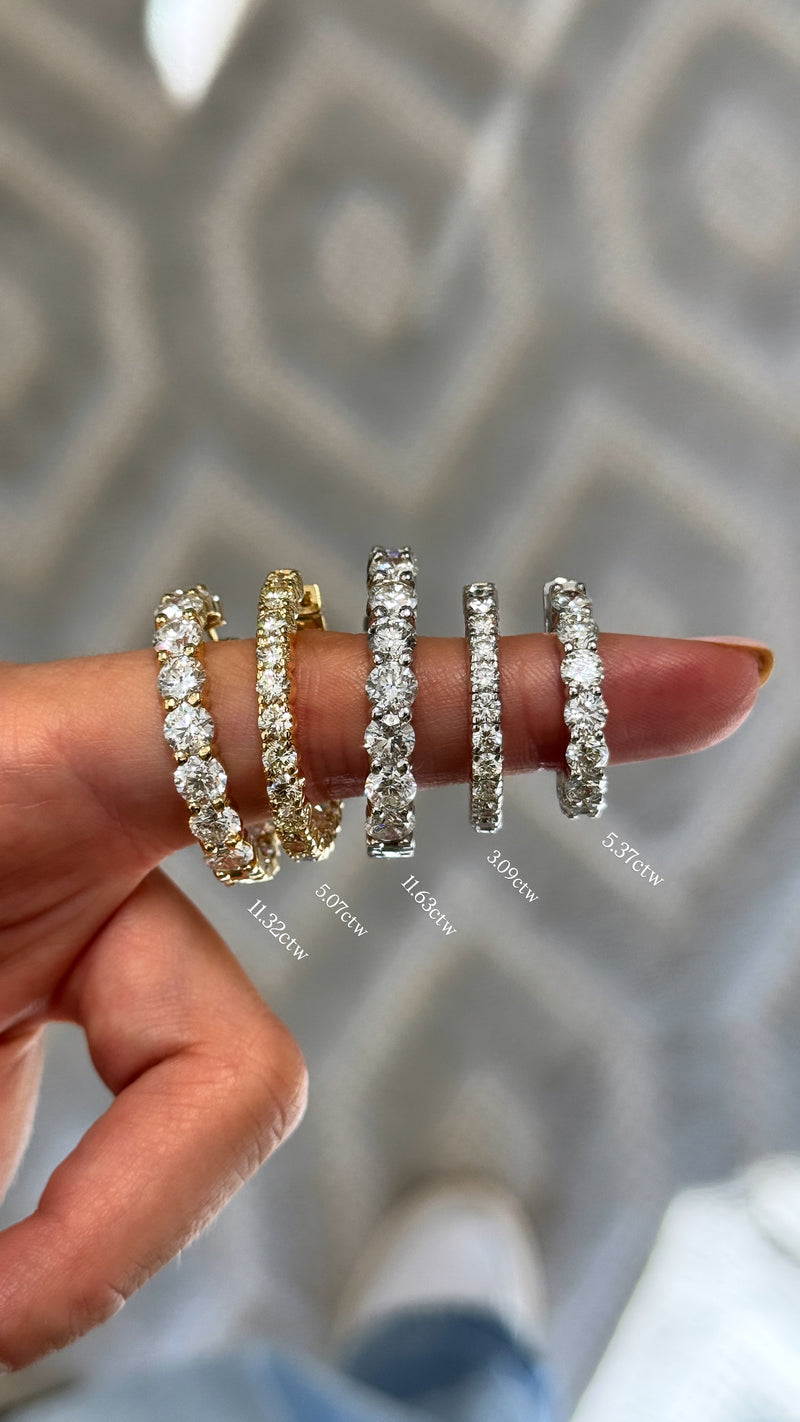 Inside Out Diamond Hoops - VAULT SALE