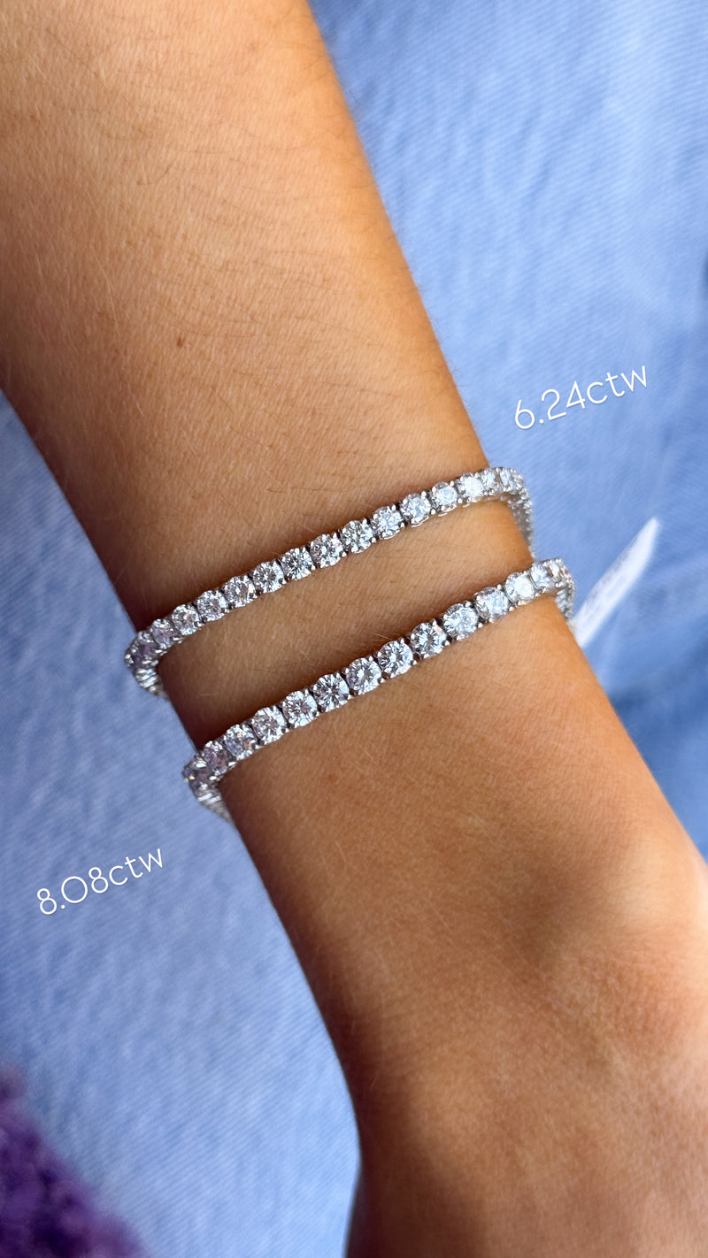White Gold Classic Tennis Bracelet