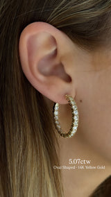 Inside Out Diamond Hoops - VAULT SALE