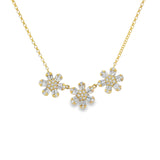 Triple Flower Necklace