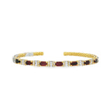 Ruby Baguette Flex Bangle