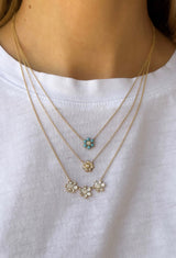 Turquoise Flower Necklace