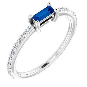 Birthstone Stacker Band