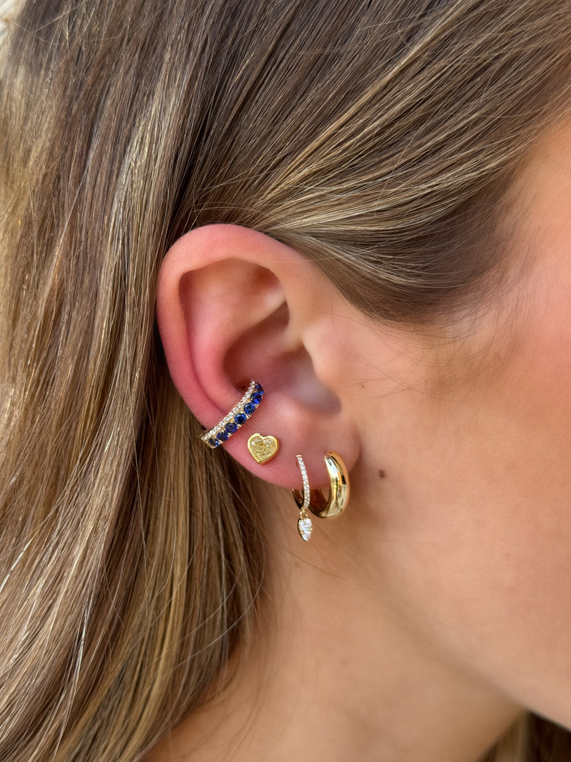 Sapphire & Diamond Ear Cuff