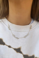 Mini Diamond Script Name Necklace