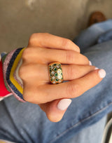 Vintage Burnish Set Ring