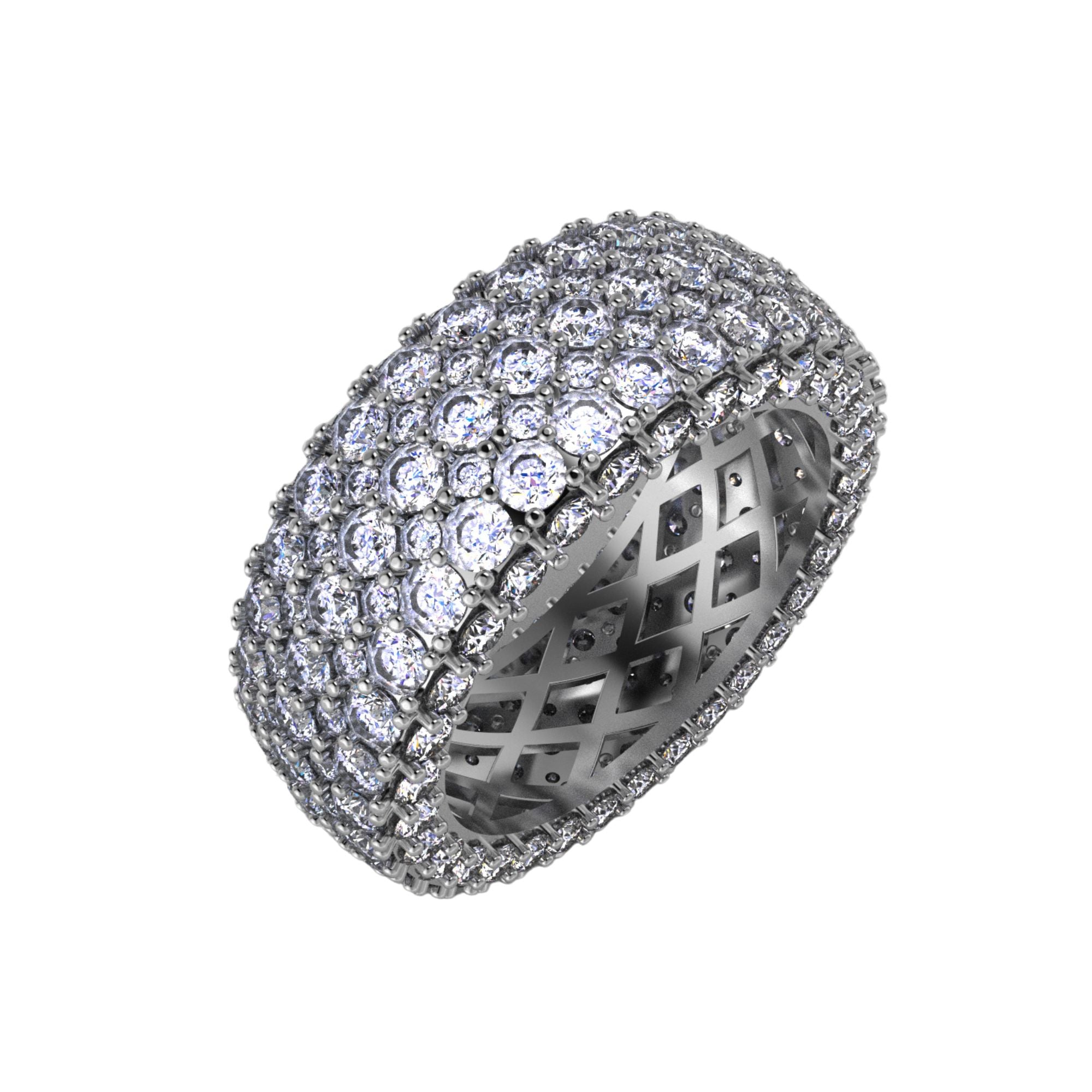 Diamond Puffle Pave Puff Band – Milliard Diamond Concierge