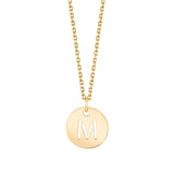 Initial Disc Necklace