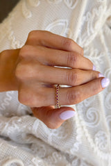 Ruby Bezel Stack Ring
