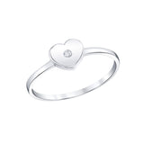 Silver Heart Ring