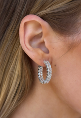 In + Out Emerald Hoops