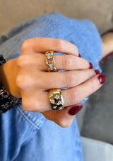 Squared Diamond Multi-Shape Ring