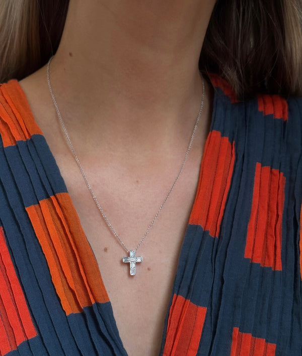Emerald Cross Necklace
