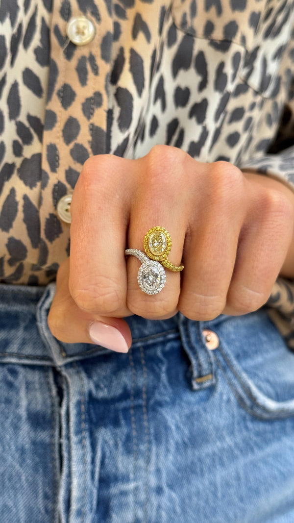 Diamond Toi et Moi Ring