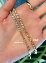 Paperclip Tennis Bracelet