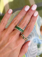 Bezel Gemstone Station Ring