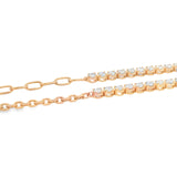 Paperclip Tennis Bracelet - VAULT SALE