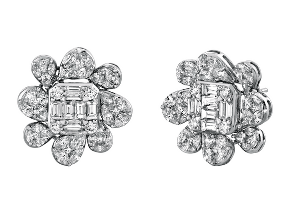 Pendientes de mariposa con diamantes de 0,45 ct