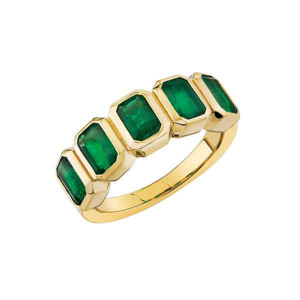 Emerald Bezel Ring