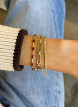 Ruby + Diamond Station Tennis Bracelet