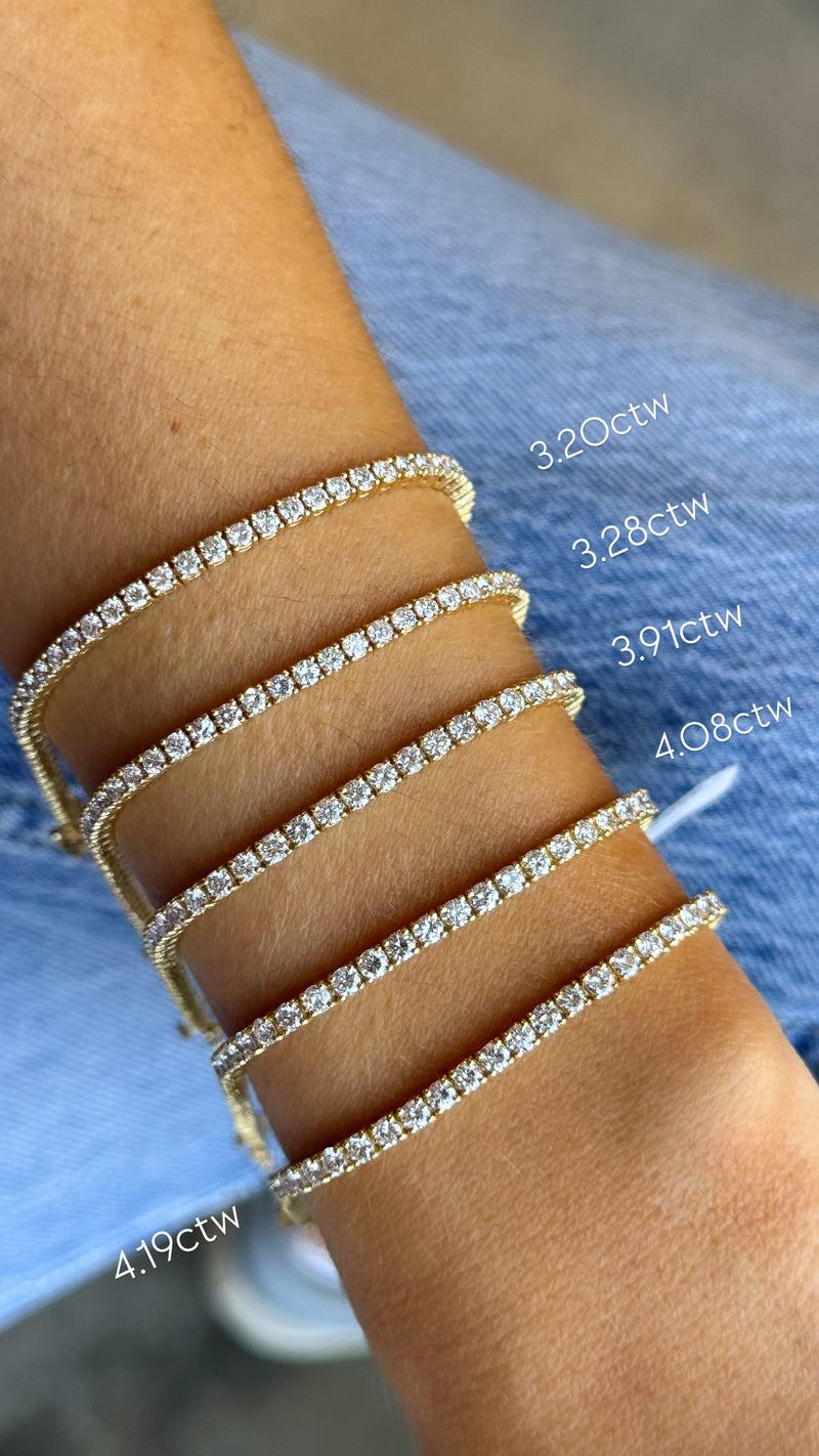 Yellow Gold Classic Tennis Bracelet