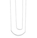 Diamond Curved Bar Necklace