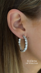 Inside Out Diamond Hoops - VAULT SALE