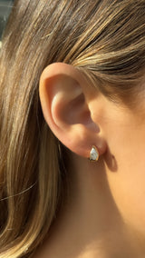 Burnished Set Pear Huggies