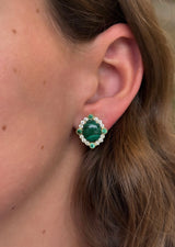 Cabochon Gemstone Earrings