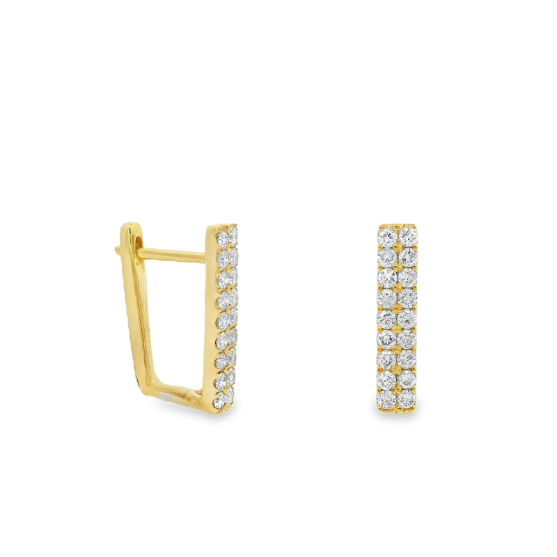 Rectangle Diamond Hoops