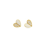 Enamel Heart Studs - VAULT SALE