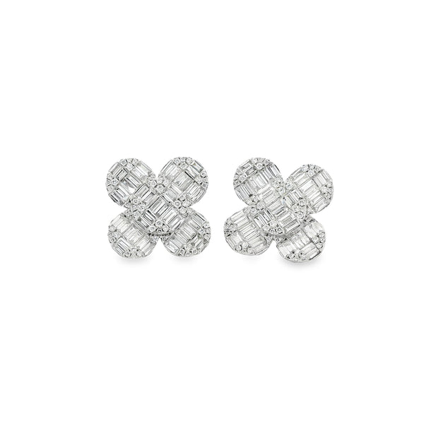 Diamond Clover Studs - VAULT SALE