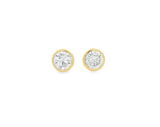 1.36ctw Bezel Diamond Studs - VAULT SALE